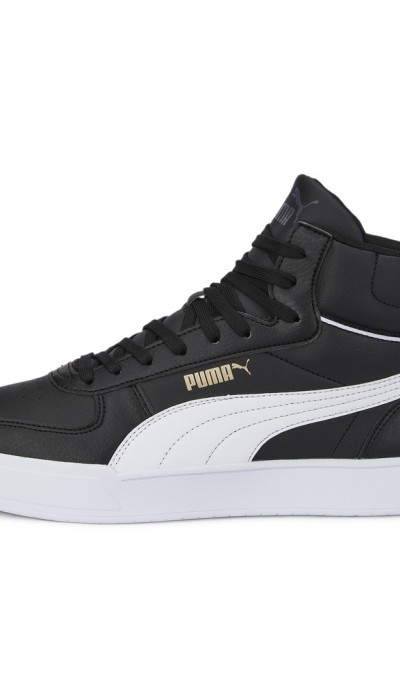 Puma Unisex Αθλητικά Παπούτσια Δερμάτινα Sneakers Caven Mid Μαύρα