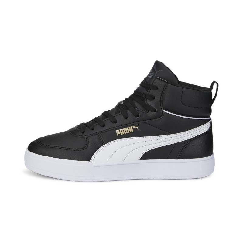 Puma Unisex Αθλητικά Παπούτσια Δερμάτινα Sneakers Caven Mid Μαύρα