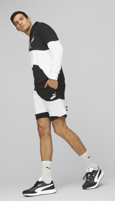Puma Ανδρική βερμούδα Power Cat μαύρη