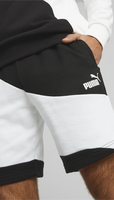 Puma Ανδρική βερμούδα Power Cat μαύρη