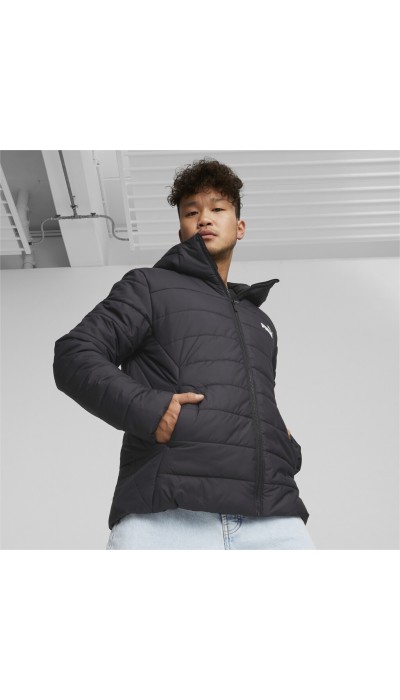 Puma Ανδρικό μπουφάν με κουκούλα Padded Jacket μαύρο