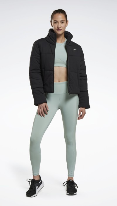 Reebok Γυναικείο μπουφάν puffer κοντό μαύρο