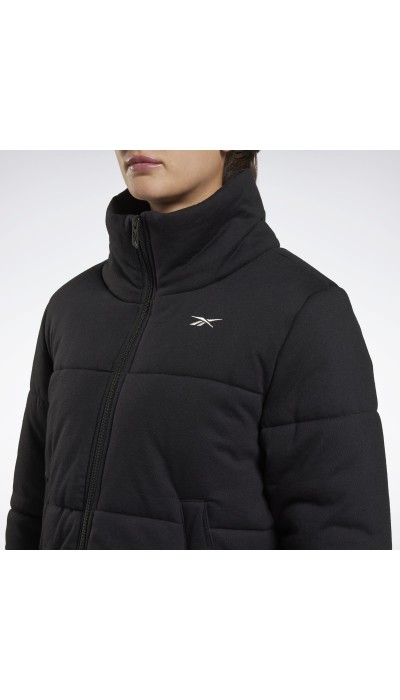 Reebok Γυναικείο μπουφάν puffer κοντό μαύρο