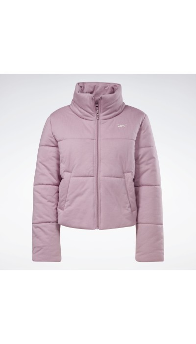 Reebok Γυναικείο μπουφάν puffer κοντό ροζ