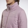 Reebok Γυναικείο μπουφάν puffer κοντό ροζ