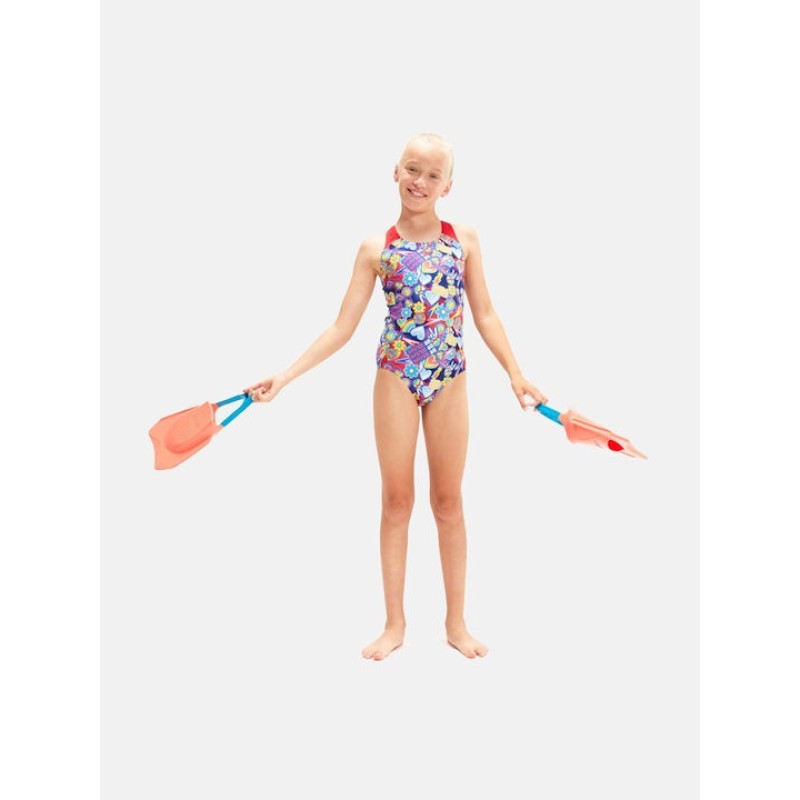 Speedo Ολόσωμο παιδικό μαγιό κολύμβησης πολύχρωμο Speedo Ολόσωμο παιδικό μαγιό κολύμβησης πολύχρωμο