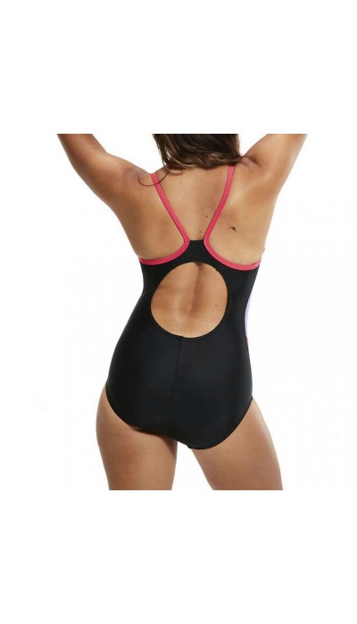 Speedo γυναικείο ολόσωμο μαγιό κολύμβησης με λεπτή τιράντα μαύρο Dive Thinstrap Muscleback