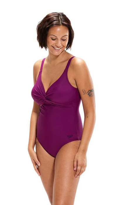 Speedo γυναικείο ολόσωμο μαγιό κολύμβησης μπορντώ Brigitte Shaping