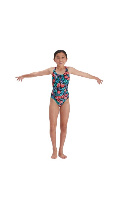 Speedo Girls Leaderback One Piece Swimsuit