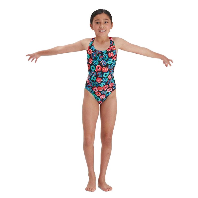 Speedo Girls Leaderback One Piece Swimsuit