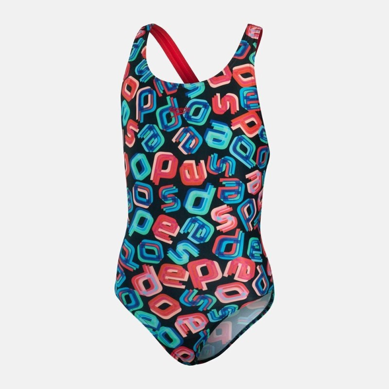 Speedo Girls Leaderback One Piece Swimsuit