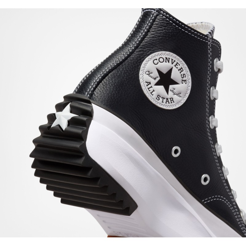 Converse Μποτάκια δερμάτινα unisex Run star hike μαύρα Converse Μποτάκια δερμάτινα unisex Run star hike μαύρα