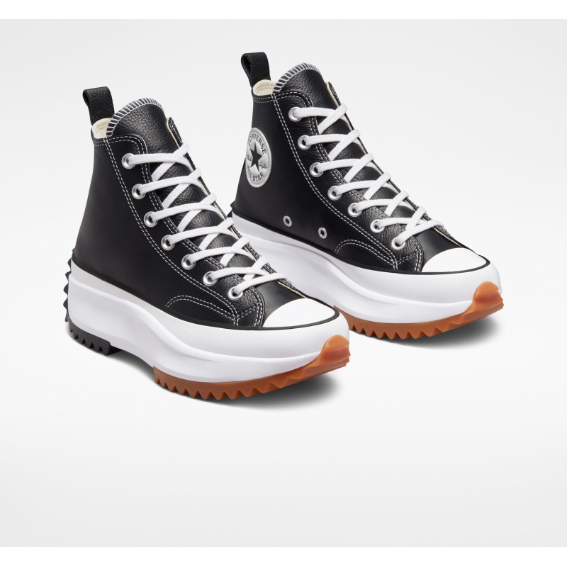 Converse Μποτάκια δερμάτινα unisex Run star hike μαύρα Converse Μποτάκια δερμάτινα unisex Run star hike μαύρα