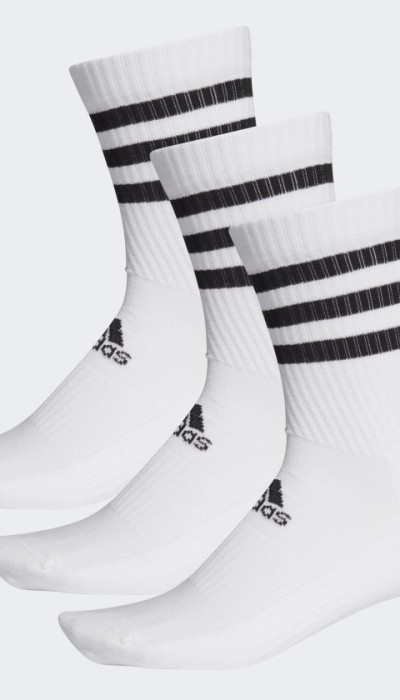 Adidas Unisex κάλτσες 3-Stripes άσπρες