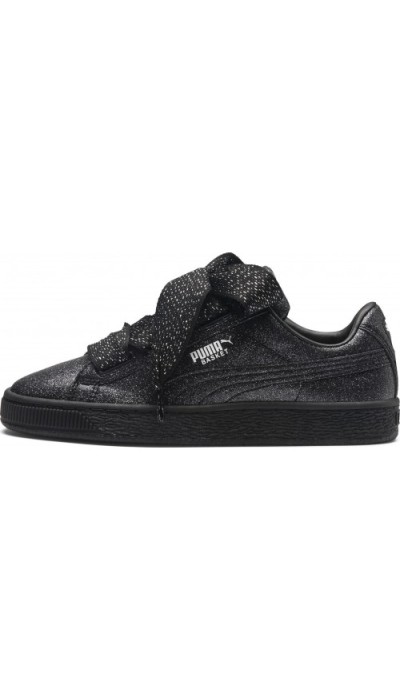 Puma Παιδικά Παπούτσια Sneakers Basket Heart Holiday Glamour Μαύρα