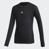 Adidas Μπλούζα μακρυμάνικη ισοθερμική Ask Ls Tee μαύρη