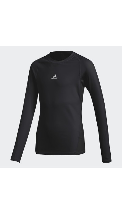 Adidas Μπλούζα μακρυμάνικη ισοθερμική Ask Ls Tee μαύρη