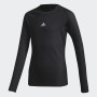 Adidas Μπλούζα μακρυμάνικη ισοθερμική Ask Ls Tee μαύρη