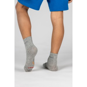 GSA 500 KIDS Quarter Socks 3Pack WHITE-GREY-BLUE
