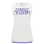 FREDDY TANK TOP WITH CONTRASTING COLORED PRINT AND 2 IN 1 EFFECT