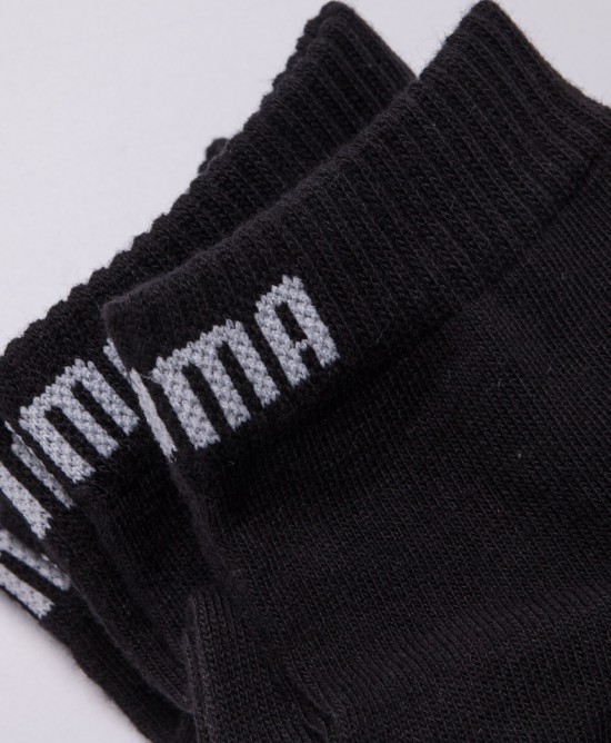 PUMA Unisex Quarter 3P Socks (Black) 