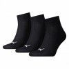 PUMA Unisex Quarter 3P Socks (Black) 