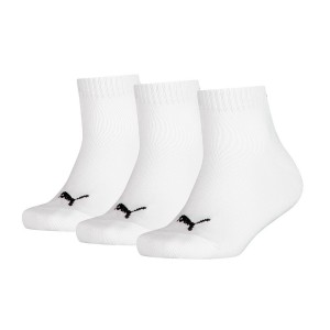 PUMA Kids Quarter 3P Socks (White)
