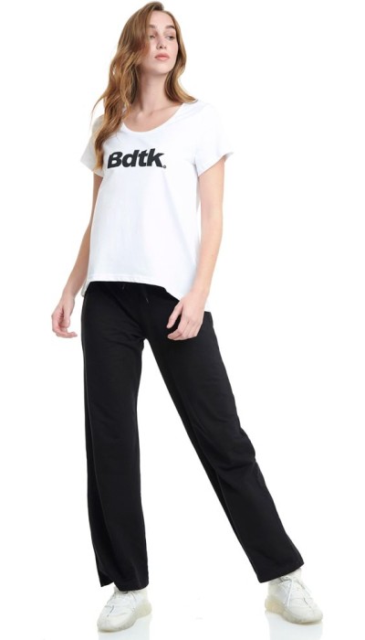 BodyTalk Γυναικείο αθλητικό παντελόνι φόρμας μαύρο