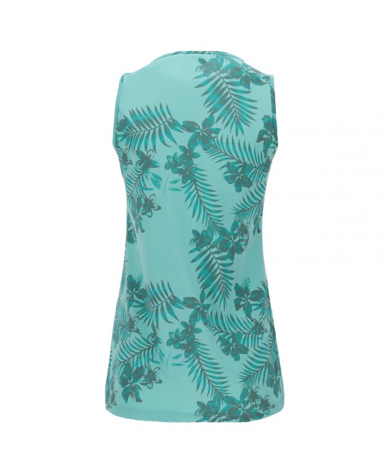 FREDDY Tropical Print Tank Top With a Small Glitter Print
