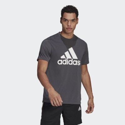 ADIDAS AEROREADY DESIGNED 2 MOVE FEELREADY SPORT LOGO T-SHIRT
