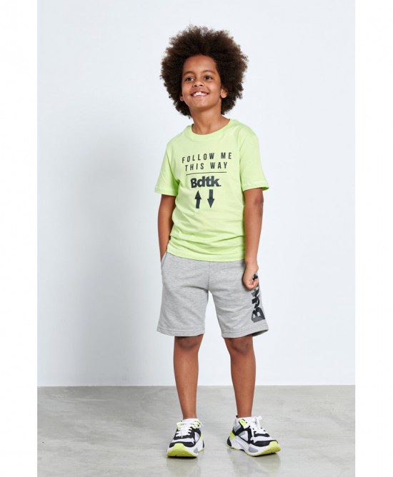 BodyTalk Παιδική κοντομάνικη μπλούζα για αγόρι κίτρινη