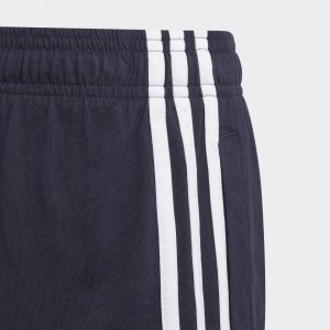 Adidas Boy's essentials 3-stripes shorts blue