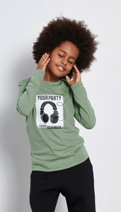 BodyTalk Παιδική Μακρυμάνικη Μπλούζα για Αγόρι