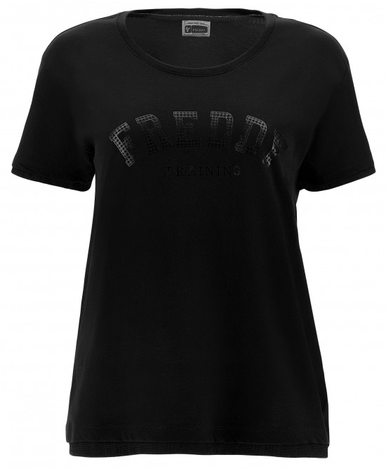 Freddy 2-IN-1 Effect T-shirt with Metallic Glen Plaid Trim F1WTRT6