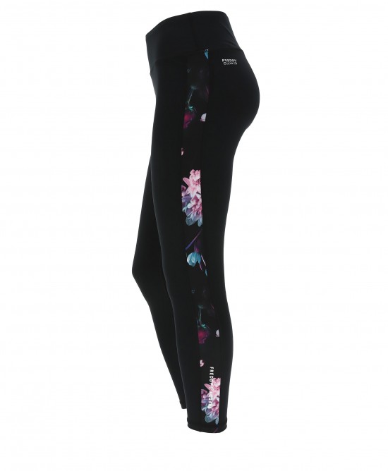 Freddy Ankle-length Leggings in D.I.W.O.® Fqbric with Floral bands