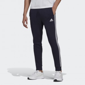 Adidas Essentials Fleece Tapered Cuff 3-Stripes Pants GK8823