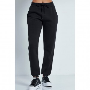 BodyTalk Γυναικείο παντελόνι φόρμας jogger `PANTS ON` μαύρο