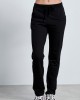 BodyTalk Γυναικείο παντελόνι φόρμας βαμβακερό σε ίσια γραμμή μαύρο