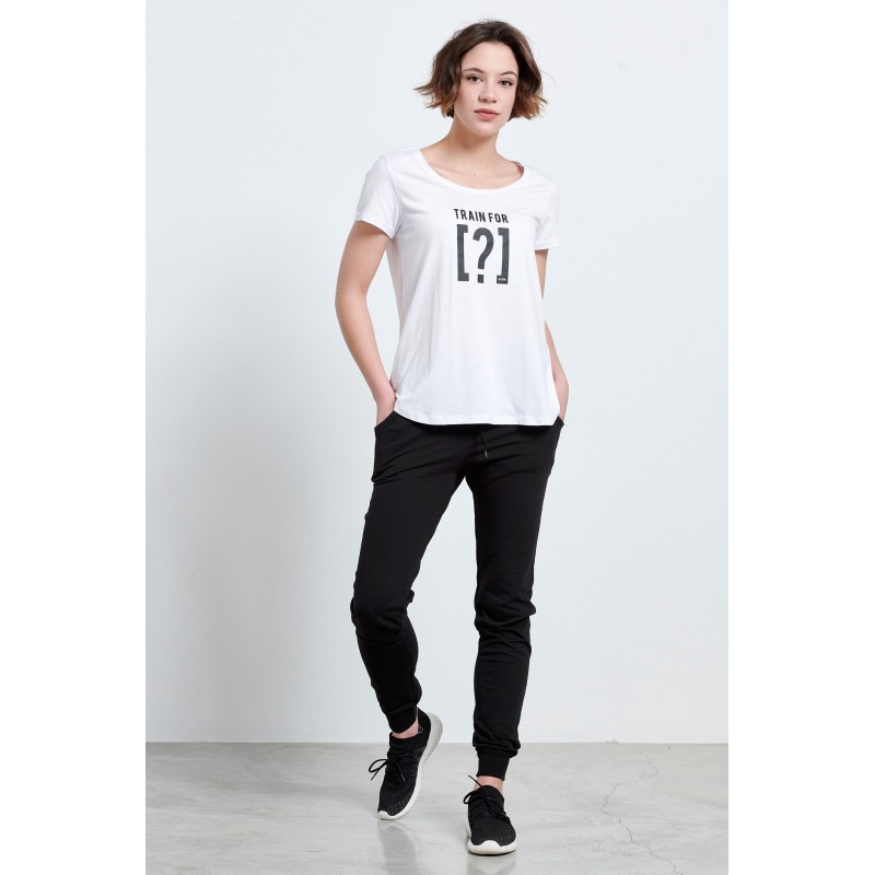 BodyTalk Γυναικείο παντελόνι φόρμας ψηλόμεσο slim fit μαύρο