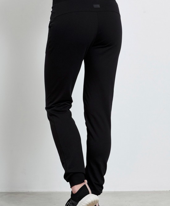 BodyTalk Γυναικείο παντελόνι φόρμας slim fit μαύρο