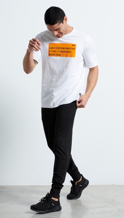 Body Talk Ανδρικό παντελόνι φόρμας με λάστιχο μαύρο