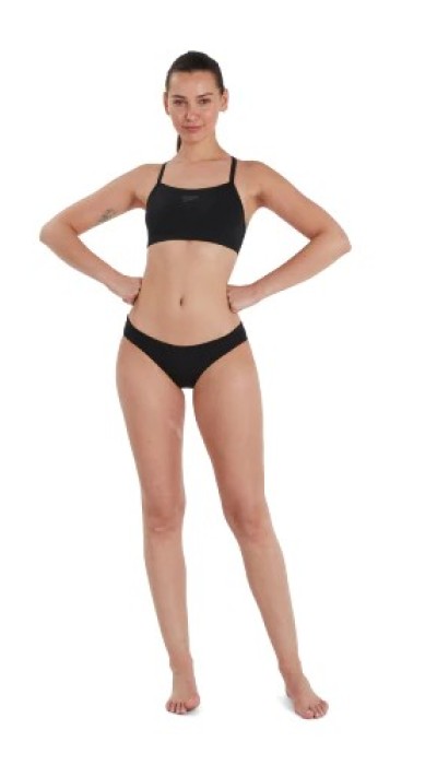 Speedo γυναικείο μαγιό μπικίνι με λεπτή τιράντα Eco End+ μαύρο
