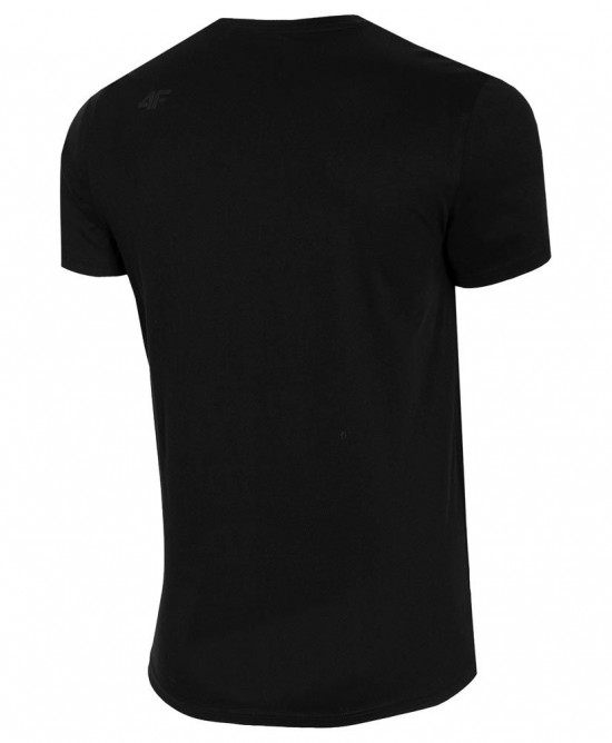 4F ανδρική κοντομάνικη μπλούζα μααύρη