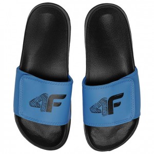 4F Kids boy  flip-flops with velcro blue 