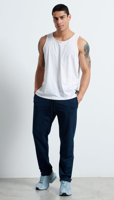 BodyTalk Ανδρικό παντελόνι φόρμας βαμβακερό μπλε