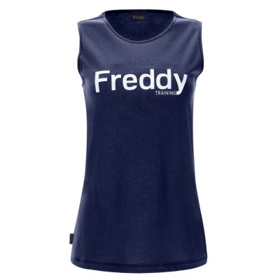 Freddy Tank top with wide straps and glossy print S2WTRT3